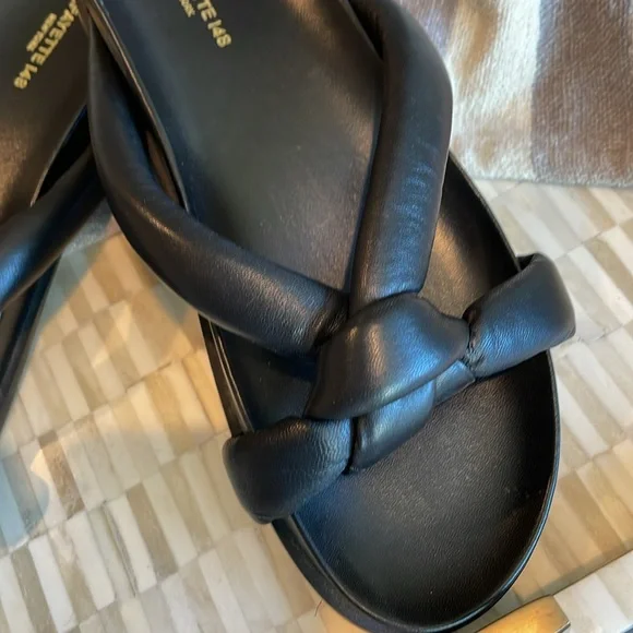 Lafayette 148 New York black slides (ml) - Picture 3 of 4